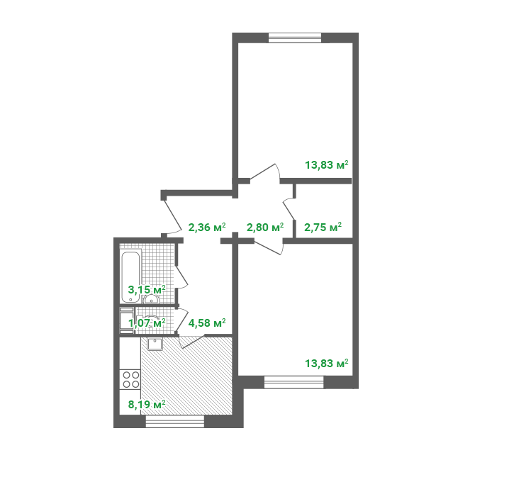 1 ���� 2-�������. 52.56 ��.�.