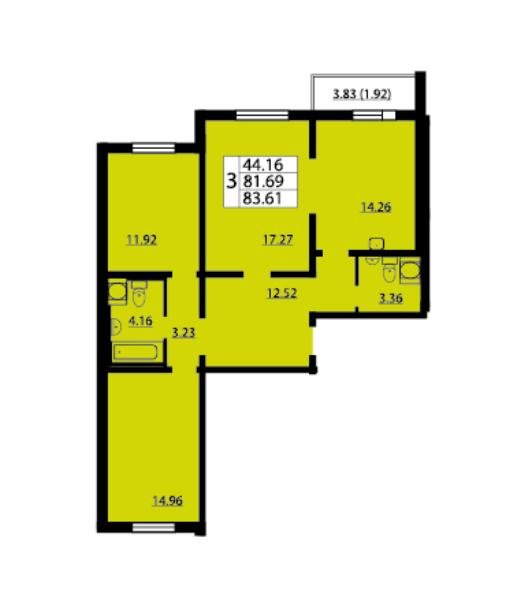 1 ���� 4-�������. 96.64 ��.�.